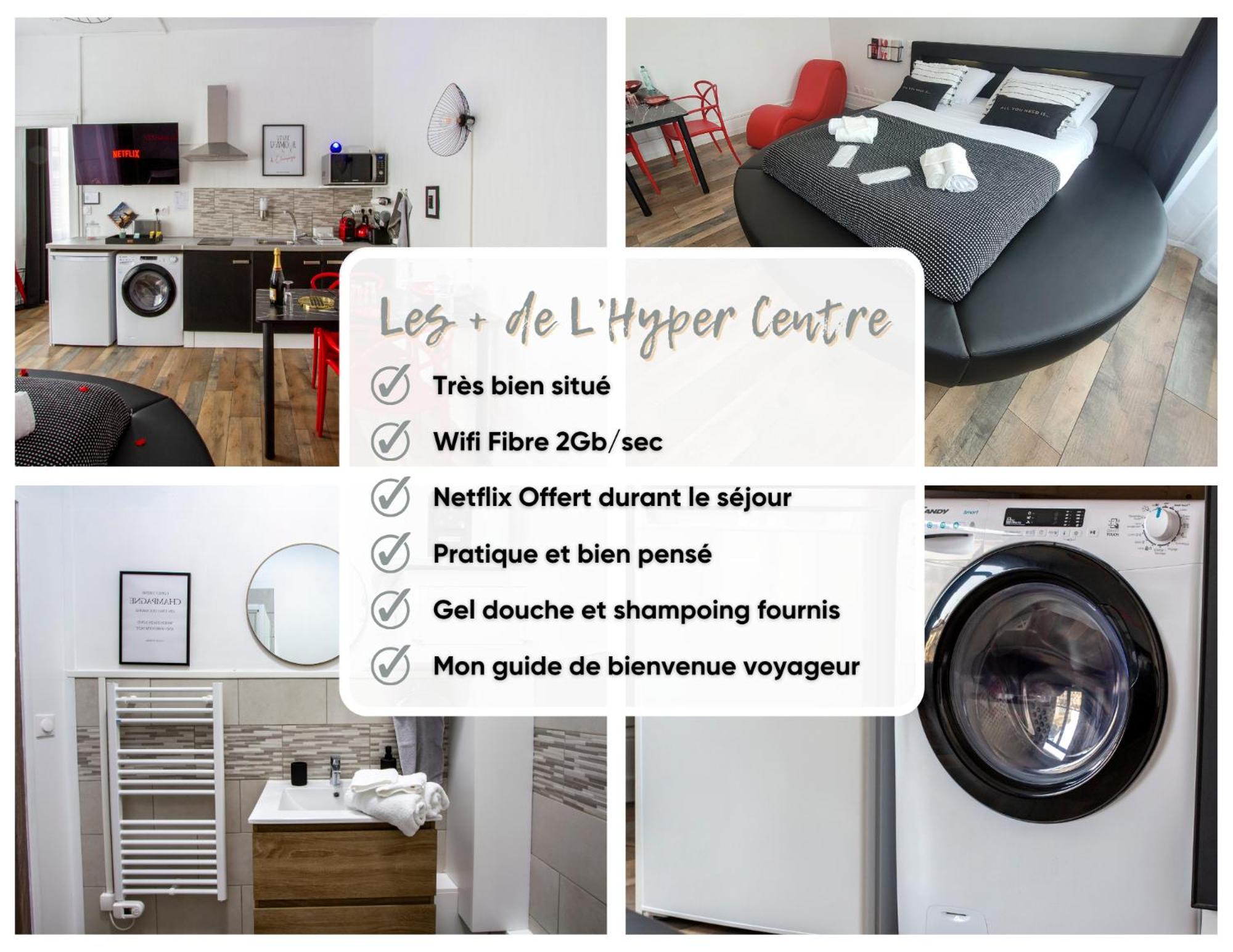 L'Hyper Centre - Netflix & Wifi - Literie Haut De Gamme - Check-In 24H24 - Goodmarning Châlons-en-Champagne Eksteriør billede